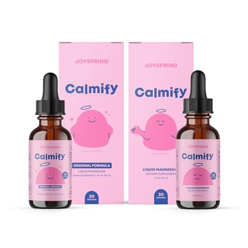 JoySpring Magnesium Citrát Liquid & Magnesium Glycinát pro děti - Cukr Gluten bez hořčíku pro děti a hořčík Citrát Liquid - Hořčík doplňky pro děti