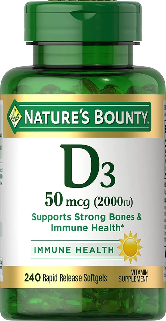 Nature 's Bounty Vitamin D 2000 IU Softgels