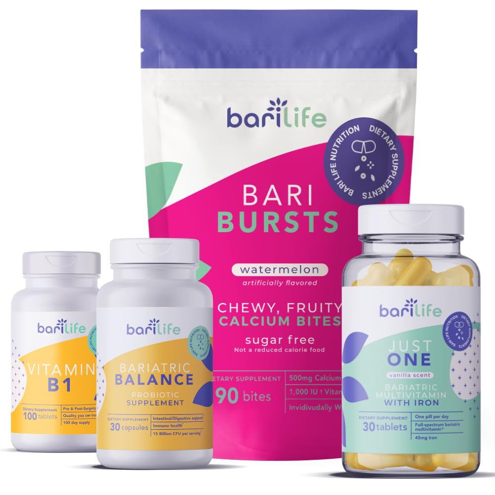 Bari Life Gastric Sleeve, Gastric Bypass Vitamin a doplněk Starter Kit (Meloun vodní)
