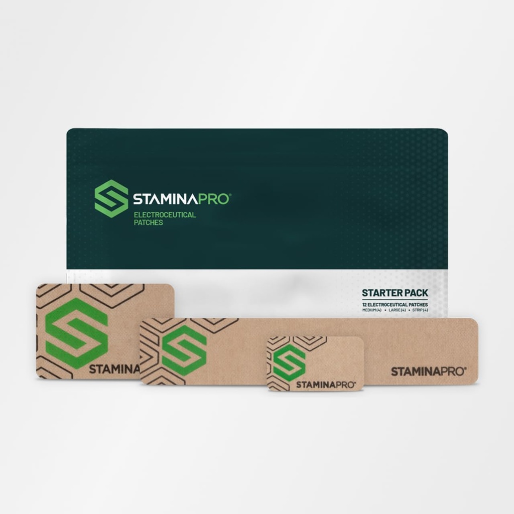 12 Záplaty - STAMINAPRO Elektroceutical Záplaty pro svalovou bolest, Stuin, svalovou únavu a svalovou tíhu