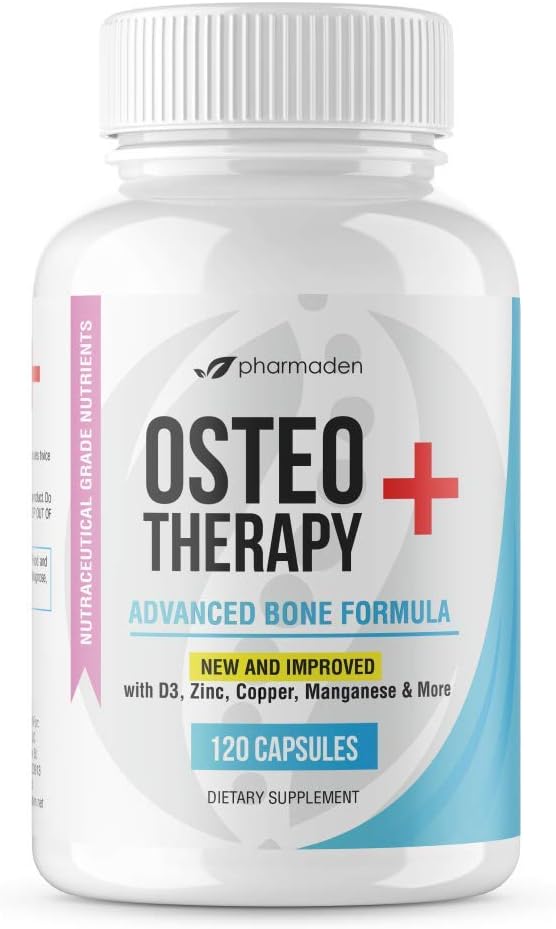 Osteoterapie + Advanced Bone Supplement - Vitamin C, MK4 / MK7, Vysoké absorpční vápník, mangan, hořčík