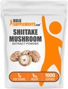 Bulksupplements.com Shiitake Houba Extract Powder - Shiitake Houba Powder Supplement, Imunitní podpora - Vegan & Gluten Free, 1g per Serving, 1kg (2,2 kg) (balení po 1)