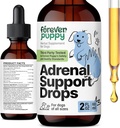 Navždy štěňata Adrenal Support Kapky pro psy - Čisté Ashwagandha & Ginseng Root tinktura pro Adrenal Health & Energy Support - Calming Care Liquid Supplement pro psy všech Breeds & Sizes - 2 oz