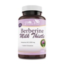 Berberine HCL 1200mg s Mlékem Thistle a Ceylon Cinnamon, Ampk Metabolic Activator, Zdravý imunitní systém a Gastrointestinální Wellness, 40 Servingů, 120 Veggie Kapsle