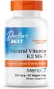 Lékařský nejlepší přírodní vitamín K2 MK7 doplněk pro muže a ženy - Kostní podpora, 100 mcg vitamín K-2 MK-7 Kapsle s MenaQ7, Podpora vápníku, Non GMO, Vegan - 60 Veg Caps