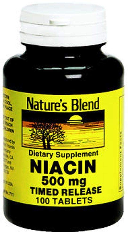 Nature 's Blend Niacin 500 mg, 100