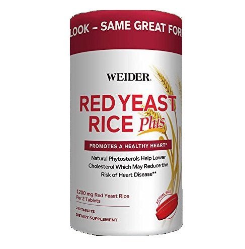 Weider Red Yeast Rice Plus s fytosteroly 1200 mg na 2 tablety - 240 tablet