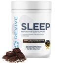 Revive MD Sleep Supplement pro dospělé, Tmavá Čokoláda - Spánkové doplňky s hořčíkem (Glycinát), Inositol, Glycin & L- Theanin - Promotes Relaxation & Sleep Health (30 Služeb)