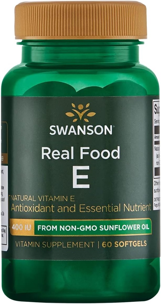 Swanson NAT E- 400 Real Food 400IU (268MG) 60S