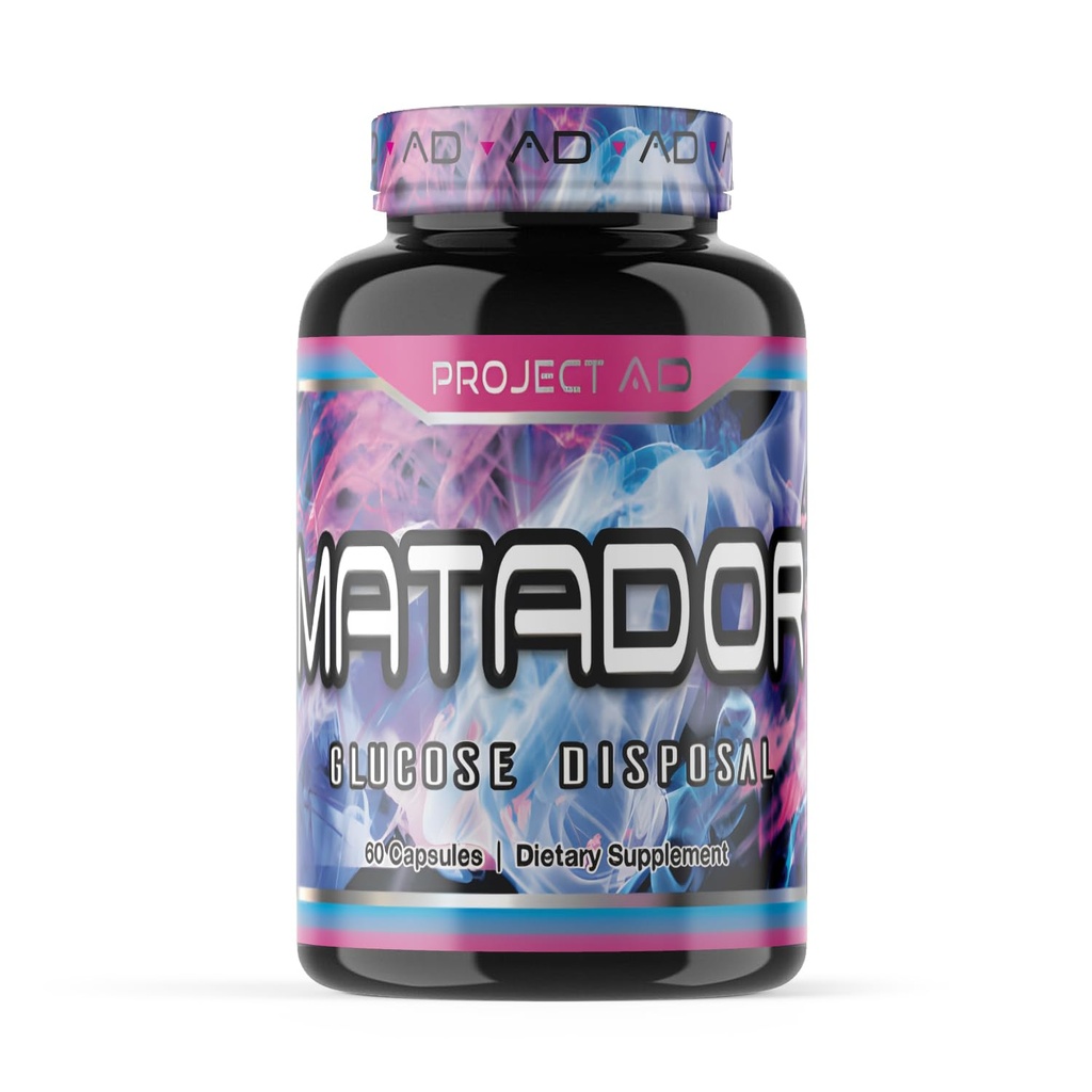 Projekt AD Matador Muscle Builder Enhances Muscle Pumps and Promotes Muscle Growth And Energy (60 Kapsle)
