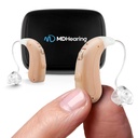 MDsluch OTC Sluchové pomůcky pro seniory, Doctor- Designed dobíjecí, 2 Směrové mikrofony, 4 Audio nastavení, Sedadla s brýlemi, Deluxe nabíječka...