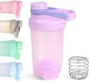 D.Y.A 16oz Purple Sports Shaker Bottle for Protein Shakes, Pre Workout, Travel, BPA Free & Myčka nádobí Safe