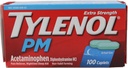 TYLENOL PM Extra síla Reliever bolest / noční spánková pomoc Kaplety 100 ea