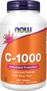 Nyní potraviny, C- 1000, Nyní potraviny Vitamin C- 1000 Trvalé uvolňování s Rose Hips, 250 tablet