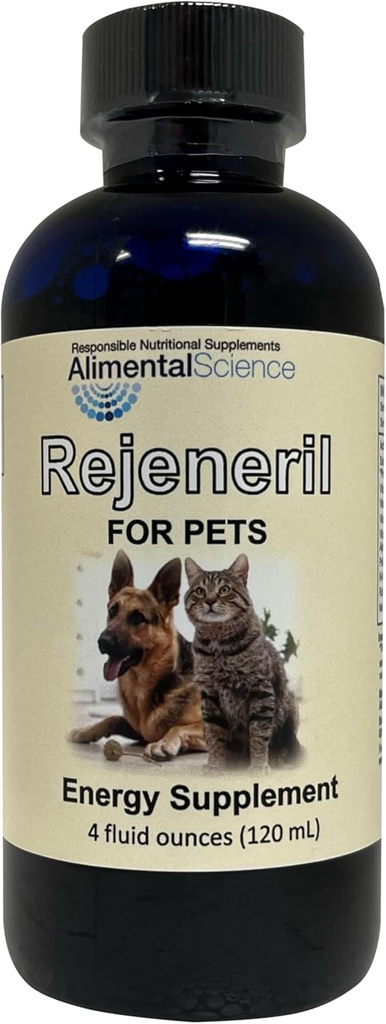 Rejenergil- FP 4oz až 240 Služební přirozeně zmírnit únavu u domácích mazlíčků zvýšení energie normální appetite imunitní podpora pes Cat & Pet Formulace Antioxidant vitamin Minerální dodatek Dlouhověkost Vitalita