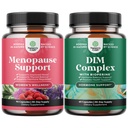 Bundle of Total Menopauza Dodatek - Hot Flashes Relief - Dong Quai Vitex Chaste Berry a Black Cohosh a Pure DIM s Bioperin - Diindolylmethan Testosteron Complex s brokolicovou floretou