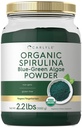 Carlyle Organic Spirulina Powder 2.2 lbs current 124; Blue Green Algae current 124; 8g Spirulina per Serving current 124; Vegan, Non-GMO, gluten zdarma dodatek