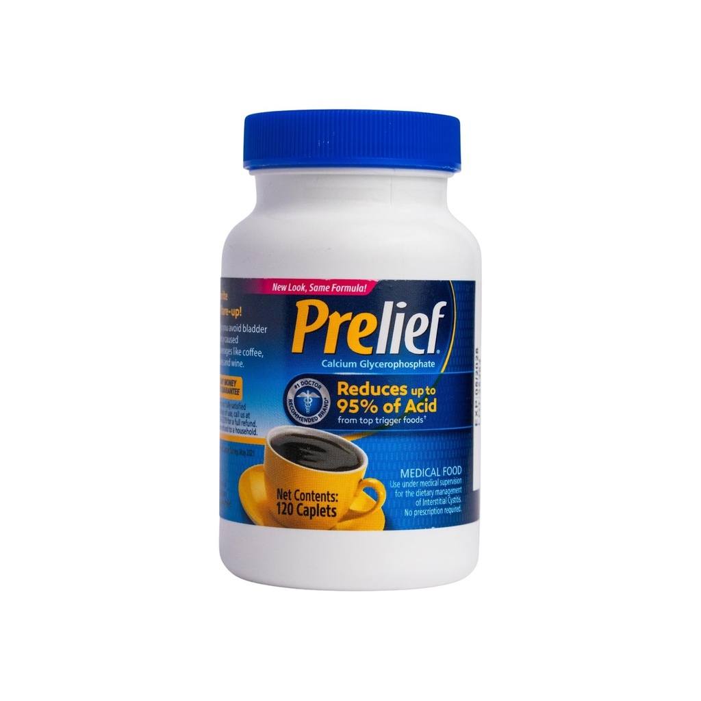 Doplněk stravy pro reduktory kyseliny prelief, 120 Počet
