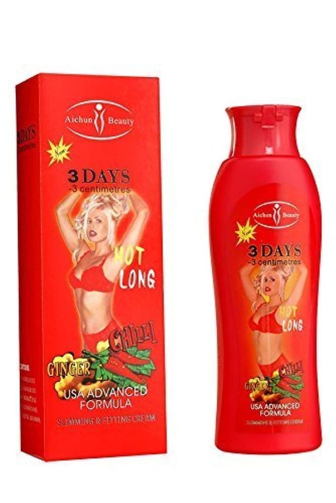 AICHUN BEAUTY Hot Chilli & Ginger hubnutí krém hubnutí Rozpouštění tuku rychlý 200ml (2 balení)