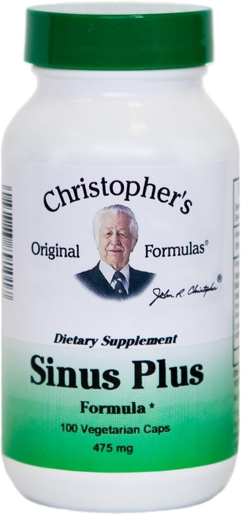 Christopher 's Original Installas Sinus Plus, Sinus Support Capsules, All Herb Synergistic Blend, 100 Count