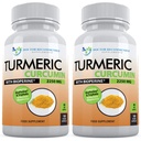 Kurkumin s bioperinem - 360 Veggie Kapsle - 2250mg 95% Kurkuminoidy s černým pepřovým doplňkem a Triphala (balení po 2)