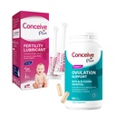 Conceive Plus plodnost Lubrikant 8 x 4 Gram aplikátory a Ovulační podpora Inositol dodatek 120 Hrabě Bundle