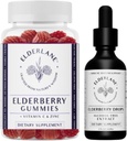 Elderlane Elderberry Tincture and Elderberry Gummies - Dříve RD Naturals - Doplněk pro imunitní podporu dospělých a dětí - 2 Oz Kapky a 60ct Gummies