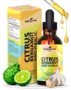 KIKI Green Liquid Citrus Bergamot & Česnek Extract - Citrus Bergamot dodatek pro srdeční zdraví, Imunitní systém podpory a zdravé stárnutí Non- GMO, gluten- Volný dodatek 2 Fl Oz.