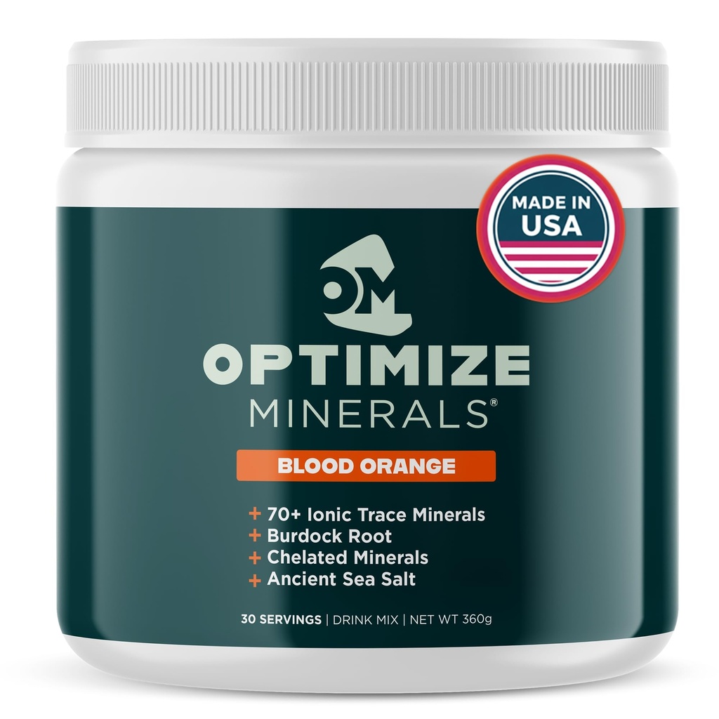 Optimalizace minerálů Multi Mineral - Nový vzhled Stejný denní vzorec - Magnesium, Electrolytes & Trace Minerální Supplement Powder - Gluten zdarma Vitamíny nápoj pro optimální Wellness - Krvavý pomeranč, 30 Služeb