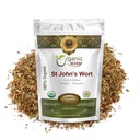 Organic Way St. John 's Wort Cut & Sifted (Hypericum perforatum) - Bylinné čaje 124; European Wild- Harvest CUR 124; Organic, Kosher & USDA Certified CUR 124; Vegan, Non GMO & Gluten Free CUR 124; Původ - Albánie (1 / 4LBS / 4Oz)