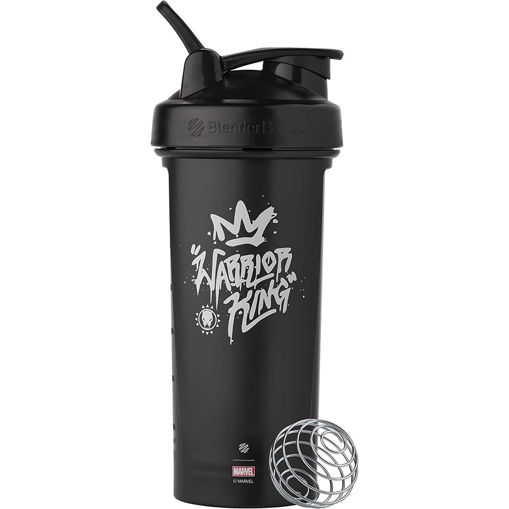 BlenderBottle Marvel Classic V2 Shaker Bottle Perfect for Protein Shakes and Pre Workout, 28- Ounce, Warrior King