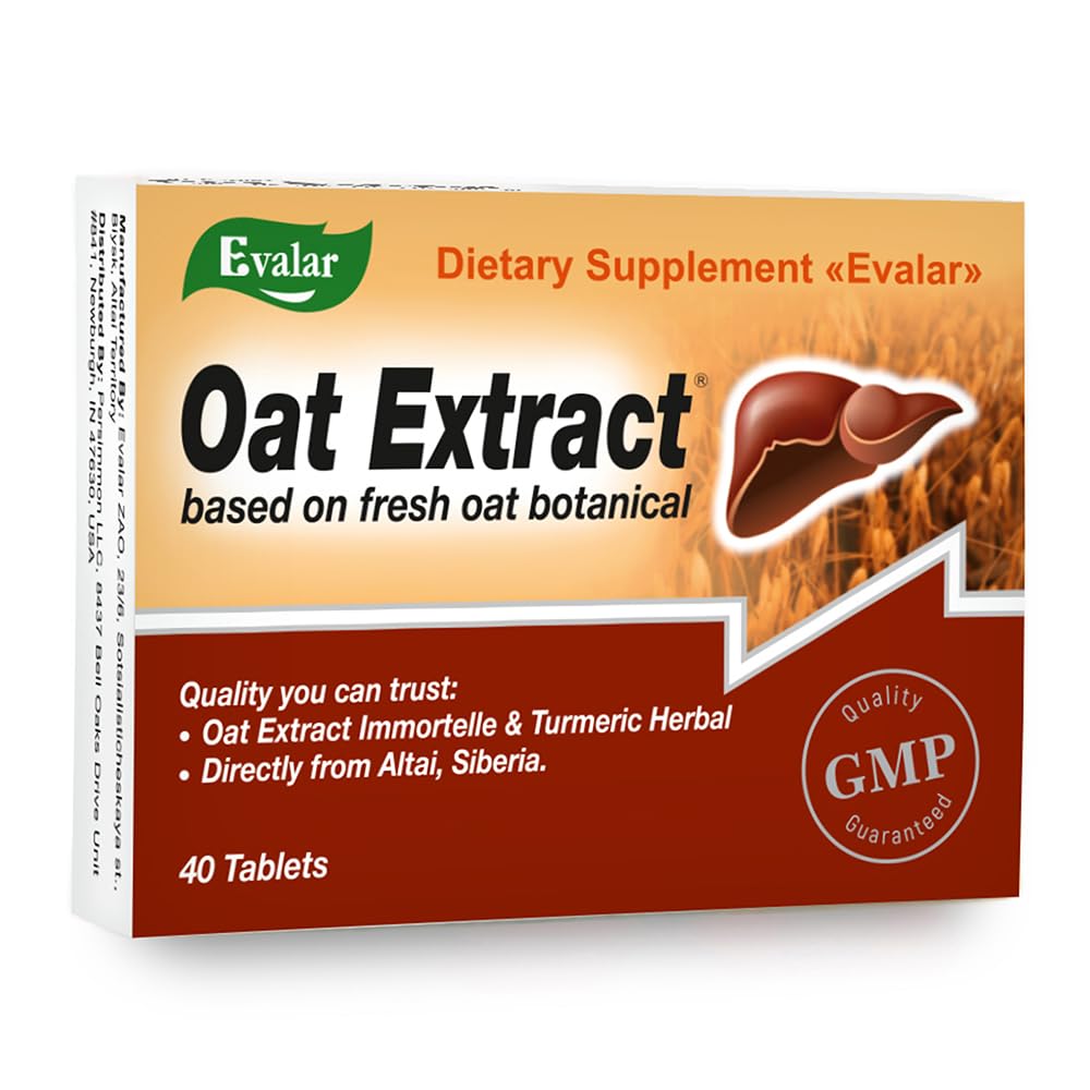 Evalar Oat Extract Immortelle Turmeric Bylinky Ovesol Sibiřský 40 Tabs