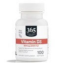 365 podle Whole Foods Market, Vitamin D3 Softgels, 2000 IU, 100 CT