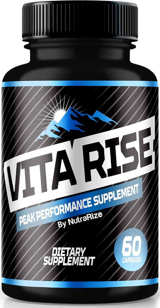 Vita Rise pilulky pro muže, Oficiální Vita Rise Peak Performance Dodatek, Všechny přírodní mužské kapsle pro celkové zdraví a wellness podporu, Vita Rise Pro tablety, VitaRise (60 Kapsle)