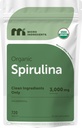 Micro Ingredients Organic Spirulina Dodatek, 720 Tablety (4 Měsíční dodávky), No Filler & Non- GMO, Bohaté na Vegan Protein, Vitamíny & Prebiotika, Premium Spirulina pilulky