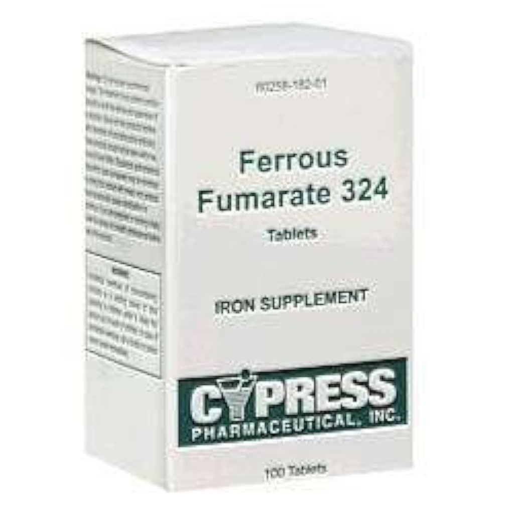 Cypress Pharmaceutical Ferrous Fumarate 324 tablet, krabička, 100ct
