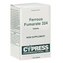 Cypress Pharmaceutical Ferrous Fumarate 324 tablet, krabička, 100ct