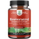 Mladistvý Trans Resveratrol Dodatek - Resveratrol Kapsle s AMPK Activator pro buněčné zdraví a vitalitu - AMPK Metabolický Aktivátor pro metabolickou podporu a buněčnou účinnost - 60 Počet