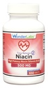 Wonder Laboratories High Potancy Time Release Niacin (Vitamin B3) 500 Mg 100 tablet Non- GMO, gluten zdarma dodatek