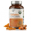 Čistota Labs Organické kurkumin doplněk s Piperine 2,250 MG / Serving curminoidy 124; 95% Kurkuminoidy Kurkuminoidy Kurkumové doplňky, Antioxidační kloubní bolest, Svalová a mozková podpora 124; Non- GMO - 120 Kapsle