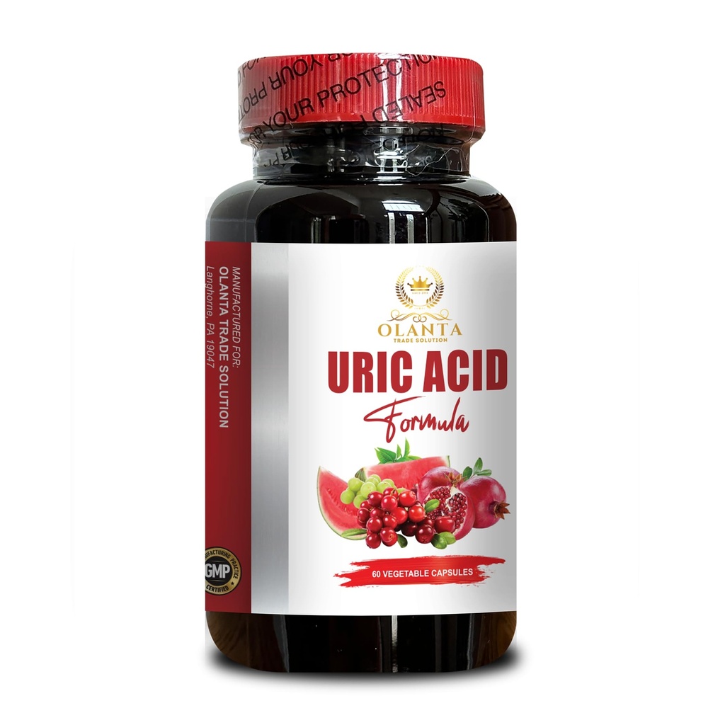 Acid Support URIC - Premium Acid Support Supplementary, Obsahuje Tart Cherry koncentrát, Podpora zdravé hladiny kyseliny URIC - 1 Lahvička 60 Kapsle