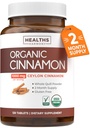 USDA Organic Ceylon Skořice Pills - High Potency Ceylon Skořice Dodatek s 1000mg na Serving pro plnou tělo Antioxidant Support - Vegan Non- GMO cGMP Made & Lab ověřený (2 měsíce dodávky)
