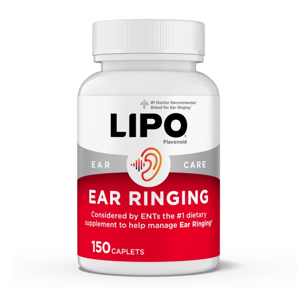 Lipo- Flavonoid Plus Tinnitus Relief - Doctor- Doporučeno pro vyzvánění uší - Klinicky - Proven Lemon Bioflavonoid Complex s vitaminy C, B1, B2, B6, B12, & vápník - 150 Kaplety