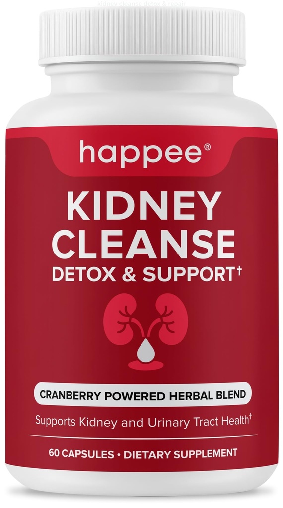 Ledviny Cleanse Detox & Opravy Formule - Přírodní Ledviny Supplement s Cranberry Extract & 21 Byliny pro ledviny, močová měchýř, & Močová Trakt Zdraví - Flush Toxiny & Obnovit Zdraví - 60 Kapsle