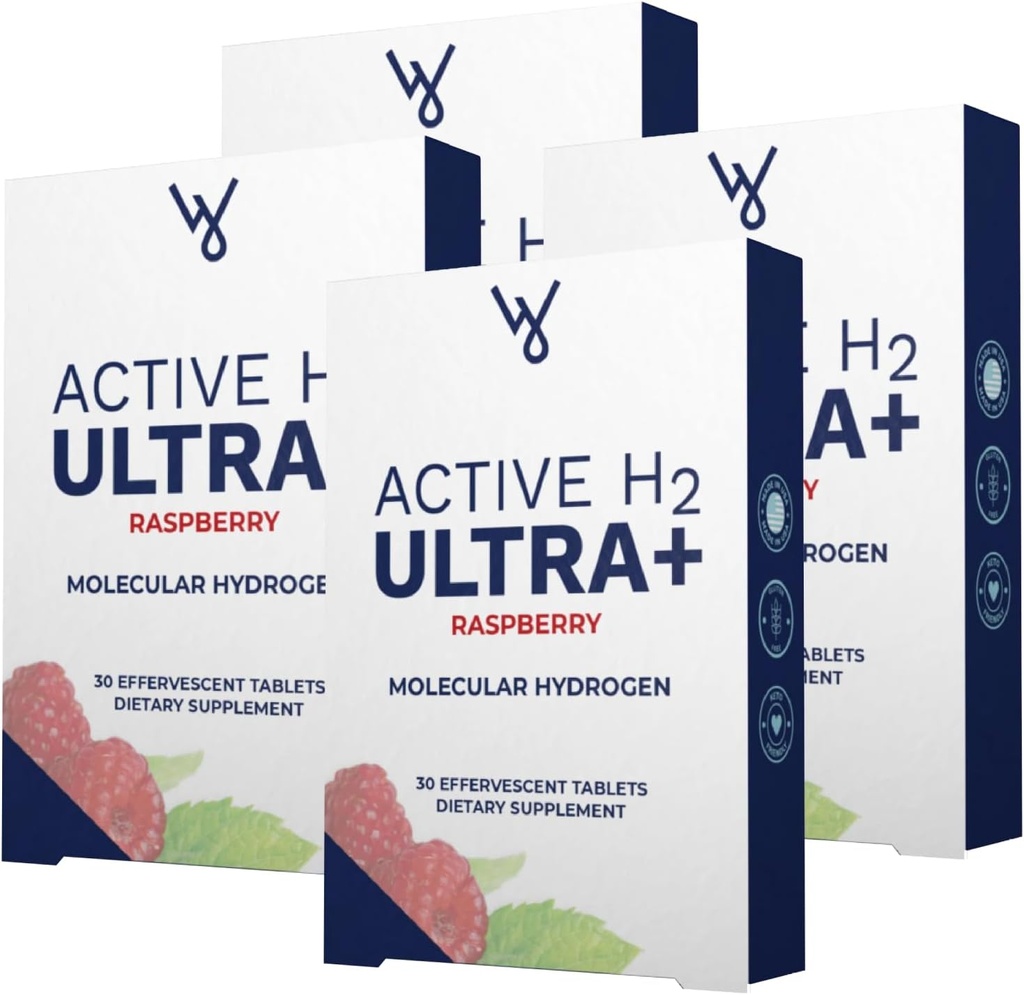 Aktivní H2 Ultra + Hydrogen vodní tableta, přírodní Malina. Optimalizovat zdraví, podporovat imunitu a rovnováhu antioxidanty s výhodami molekulárního vodíku 240 Služeb