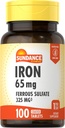 Sundance Iron Supplement Ferrous Sulfath 325mg PHARMAN 124; 100 tablet PHARMAN 124; Vegetarian, Non-GMO, a gluten zdarma