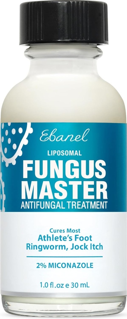 Ebanel Athletes Foot Léčba Extra Strength, Antimykotická krém pro Foot Fungus, s Miconazole, Undecylenová kyselina & Tea Tree Oil, Fast Itch Relief, Léčba plísňových infekcí vedoucí k nehtu Fungus