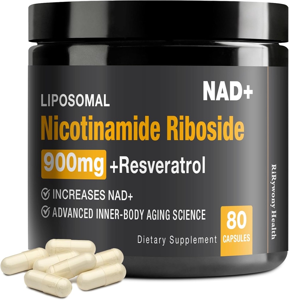 NAD + dodatek - NAD + s Nikotinamidem Ribosidem (NR) a Resveratrol Quercetin 900mg, 80 Kapsle, USA-063-0911XL-136NAD