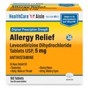 HealthCareAIsle Alergie Relief - Levocetirizin Dihydrochlorid Tablety USP, 5 mg, 160 Tablety, Original Prescription Strength Alergie Medication, 24- Hour Relief, 80 Počet (Balení po 2)