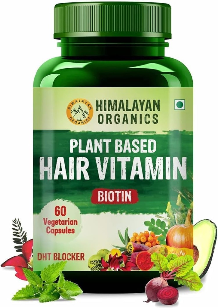 Vitamin Biotin na bázi rostlin (60 Veg Kapsle) 100% bylina s NO známé vedlejší účinky - podle farmaceutického života